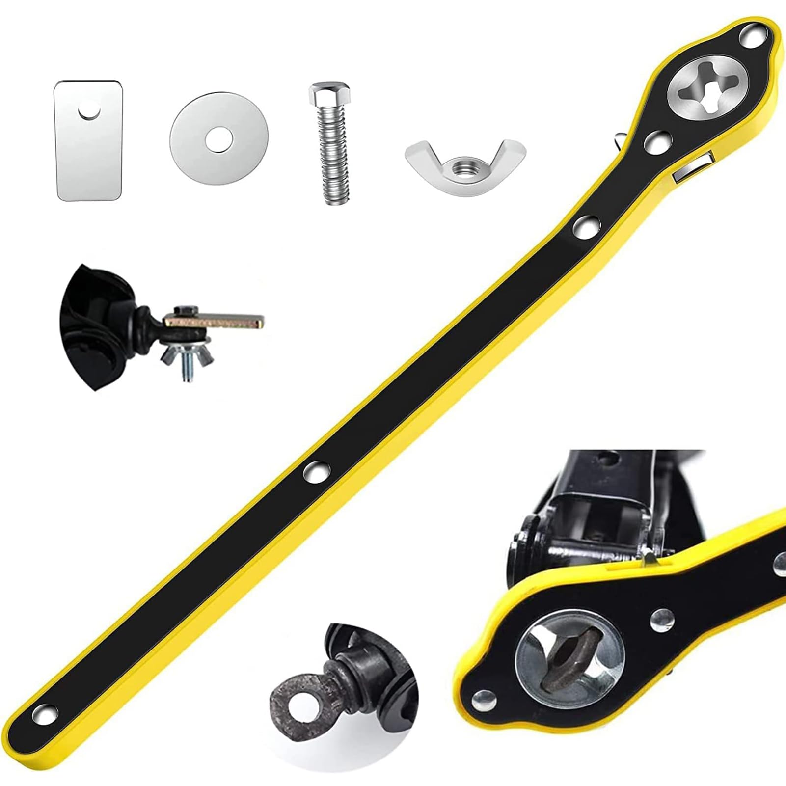 STHIRA Car Jack 2 Ton (4409 lbs) with Labor-Saving Ratchet Wrench, Scissor Lift Jack, 3.85'' - 17.4'' Lifting Range, Roadside Assistance Scissor Jack for Van, Car, Trucks, SUV STHIRA Car Jack 2 Ton (4409 lbs) with Labor-Saving Ratchet Wrench, Scissor Lift Jack, 3.85'' - 17.4'' Lifting Range, Roadside Assistance Scissor Jack for Van, Car, Trucks, SUV